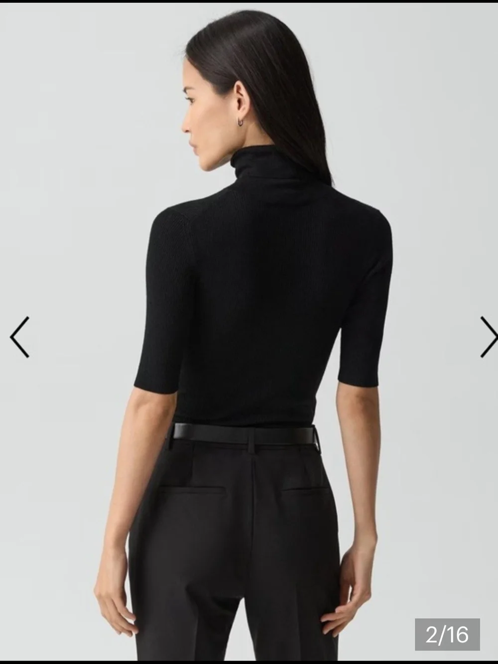 Theory Leenda Turtleneck Short Sleeves Xs $190